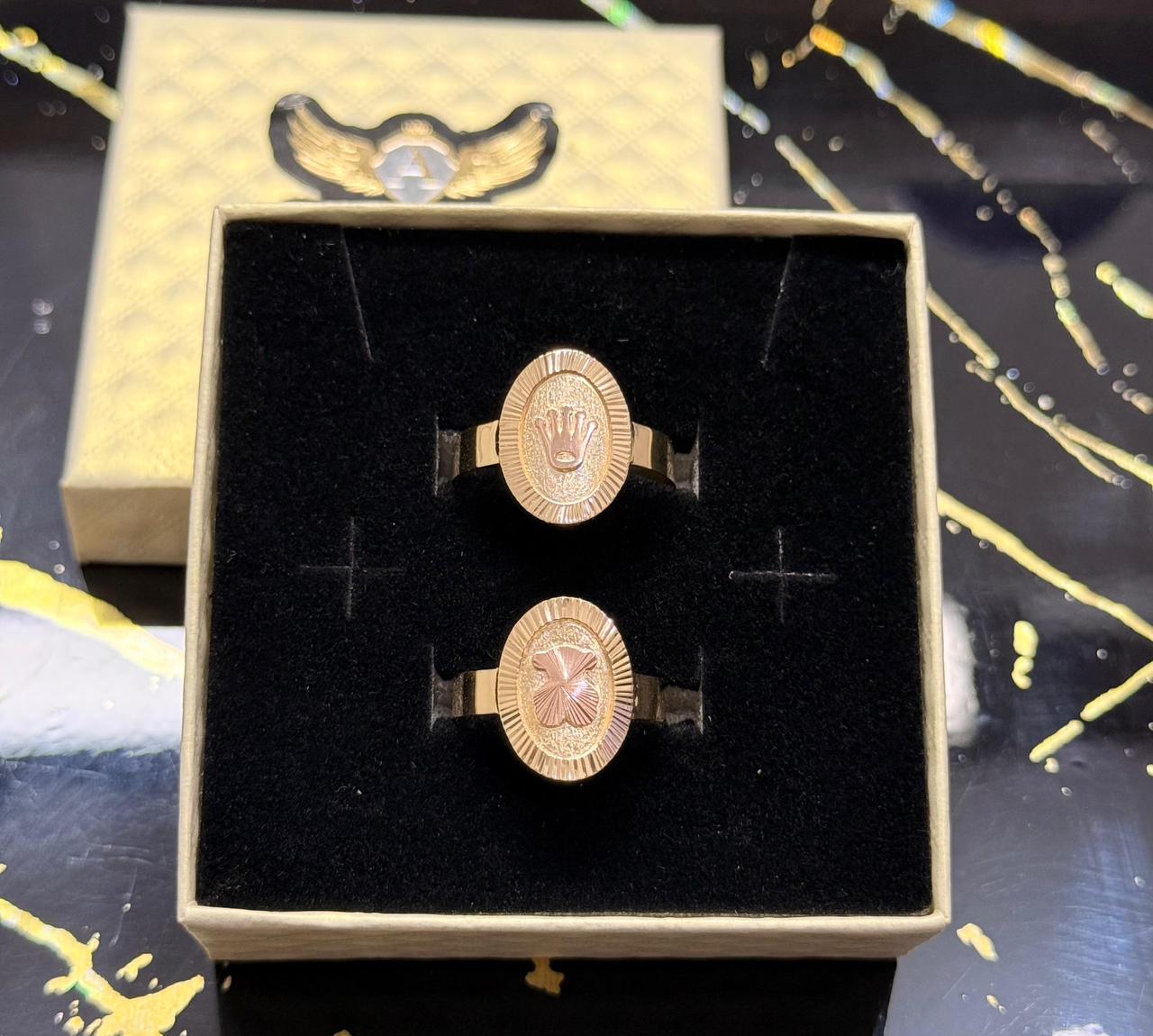 Anillo exclusivo redondo touch y corona 